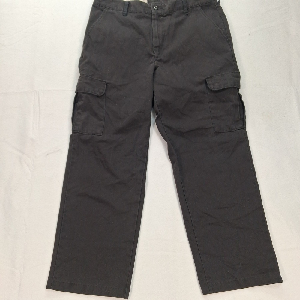 Red Kap Cargo Pants Mens 36 PT88BKA Black Straight Leg Workwear EUC